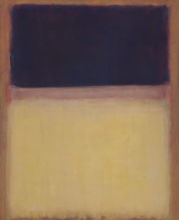 No. 9 (Dark over Light Earth/Violet and Yellow in Rose)