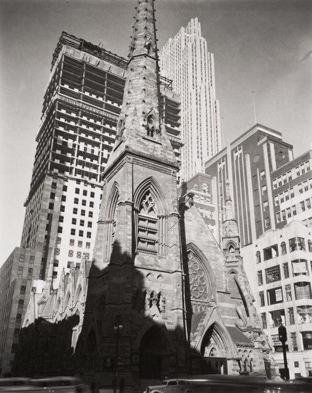 Rockefeller Center with Collegiate Church in foreground, New York