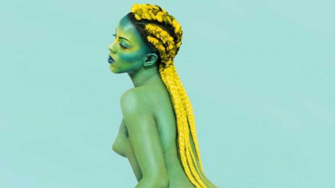 Juliana Huxtable, Untitled in the Rage (Nibiru Cataclysm), 2015, From the series UNIVERSAL CROP TOPS FOR ALL THE SELF CANONIZED SAINTS OF BECOMING, 2015, inkjet print, courtesy the artist.