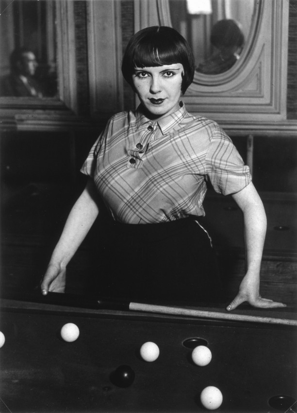 A prostitute playing Russian billiards, Boulevard Rochechouart, Montmartre