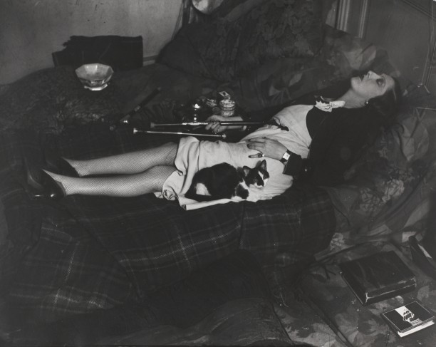 An opium smoker asleep