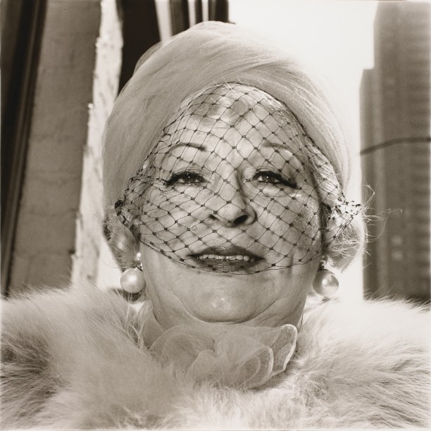 Woman with a veil on Fifth Avenue, N.Y.C.