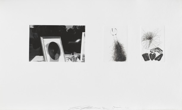 Untitled (Lee Friedlander self portrait and two etchings)