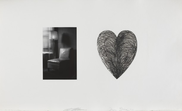 Untitled (chair with lamp and heart)