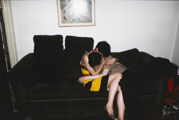 Mary and David hugging, New York City