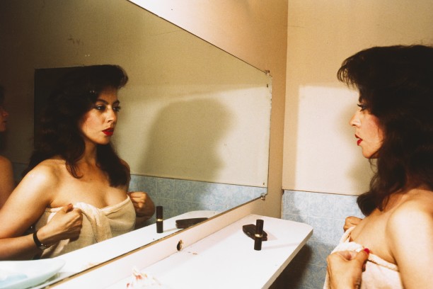 Sandra in the mirror, New York City
