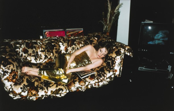 Shelly on her sofa, New York City