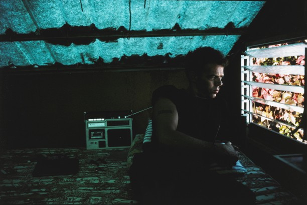 Brian in the cabana, Puerto Juarez, Mexico
