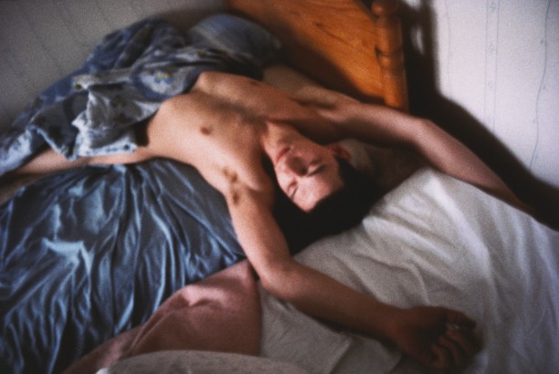 Dieter on the bed, Stockholm