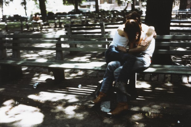 Suzanne and Philippe on the bench, Tompkins Square Park, New York City