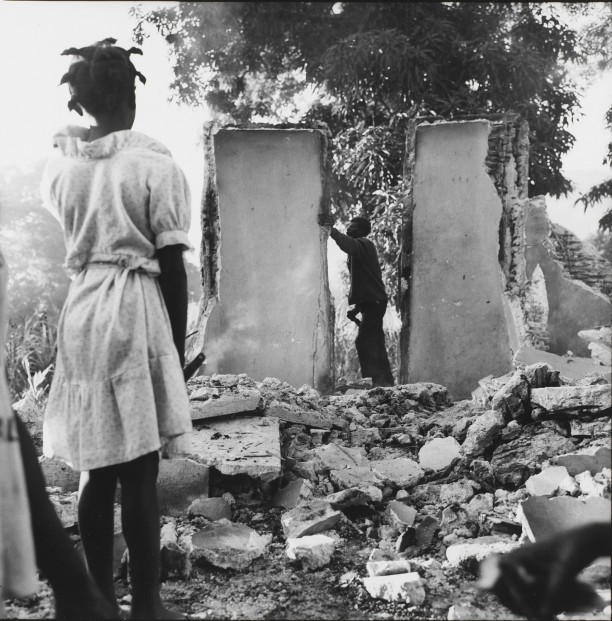 Cap Haitian. The ruins of an office of the Tontons Macoute