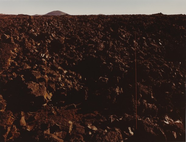 Volcanic Rock with Red Lines, Craters of the Moon National Mon., Idaho