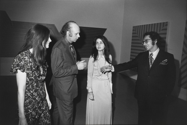 Opening, Frank Stella Exhibition, The Museum of Modern Art, New York, 1970