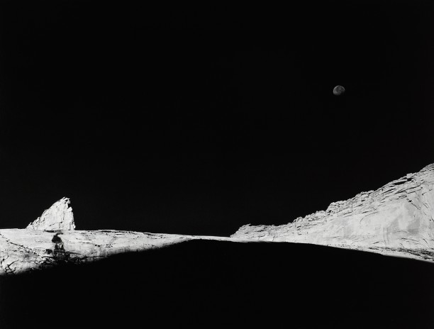 High County Crags and Moon