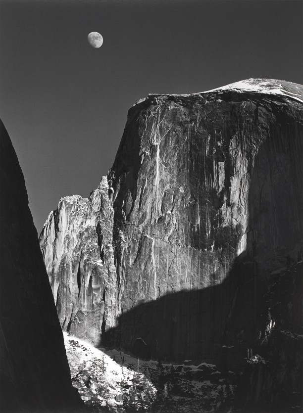 Moon and Half Dome