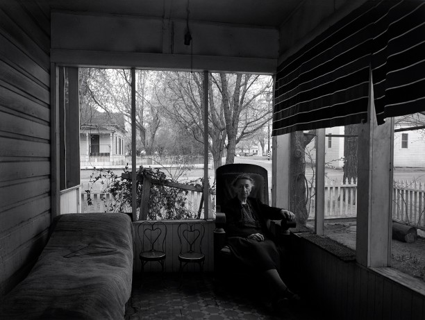 Mrs. Gunn on Porch, Independence, California