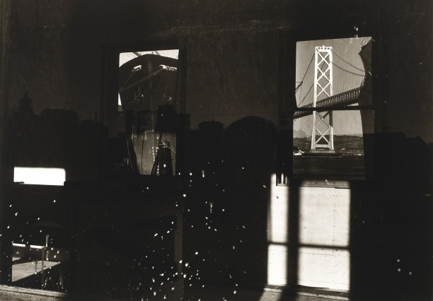 Bay Bridge and Ship in Reflection