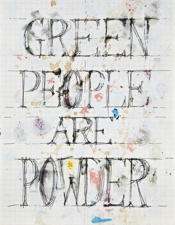 Green people are powder