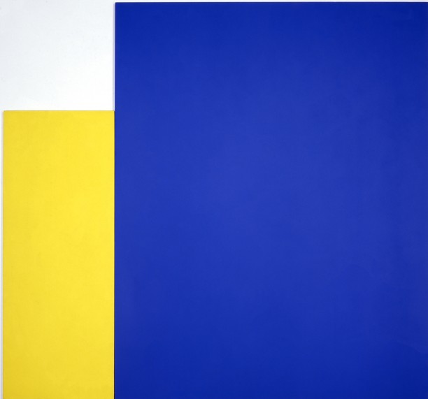 Two Panels: Yellow with Large Blue