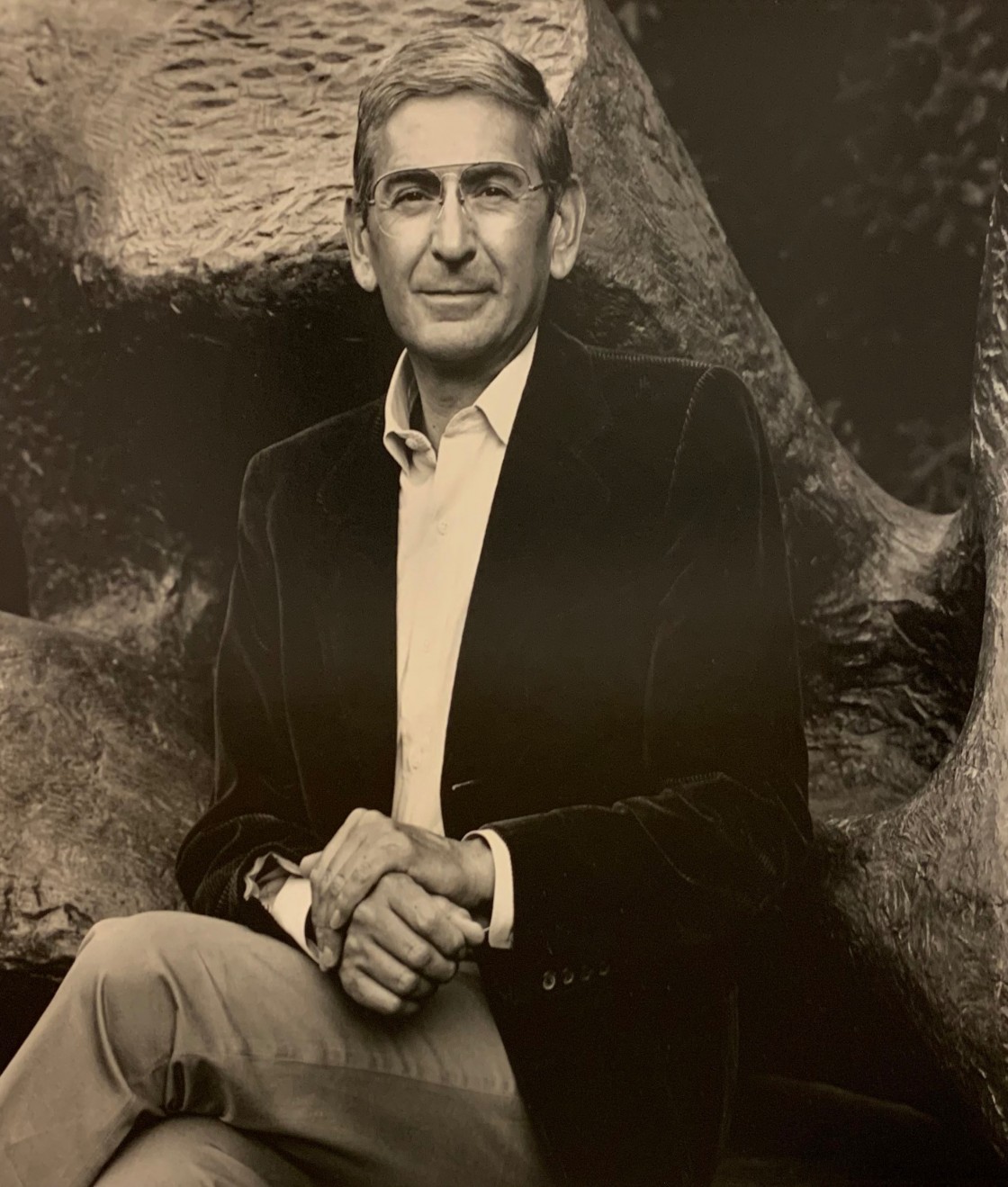 Portrait of Eli Broad by Luca Vignelli
