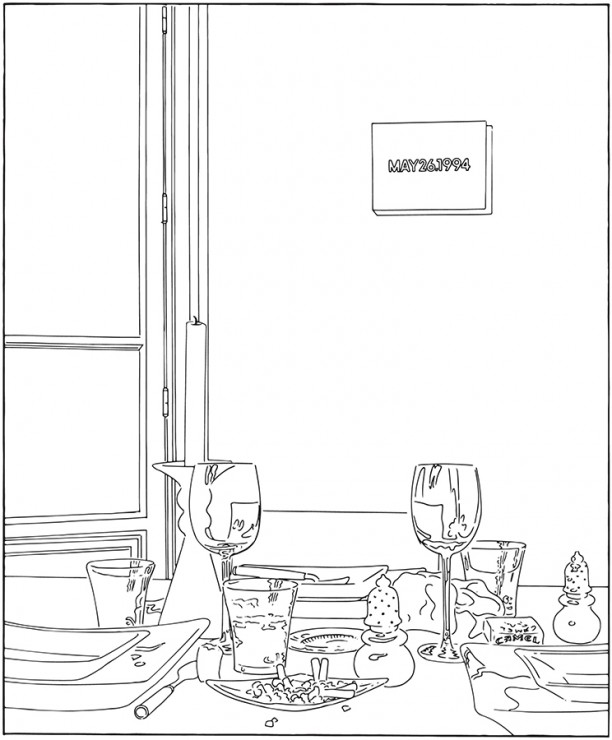Still Life (Candle) (traced)
