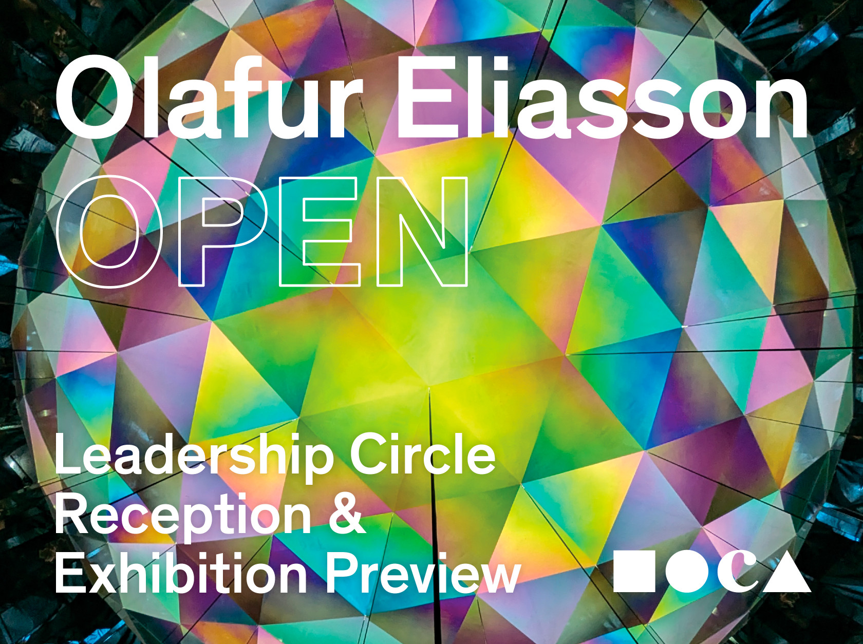 Leadership Circle Reception and Exhibition Preview for Olafur Eliasson: OPEN